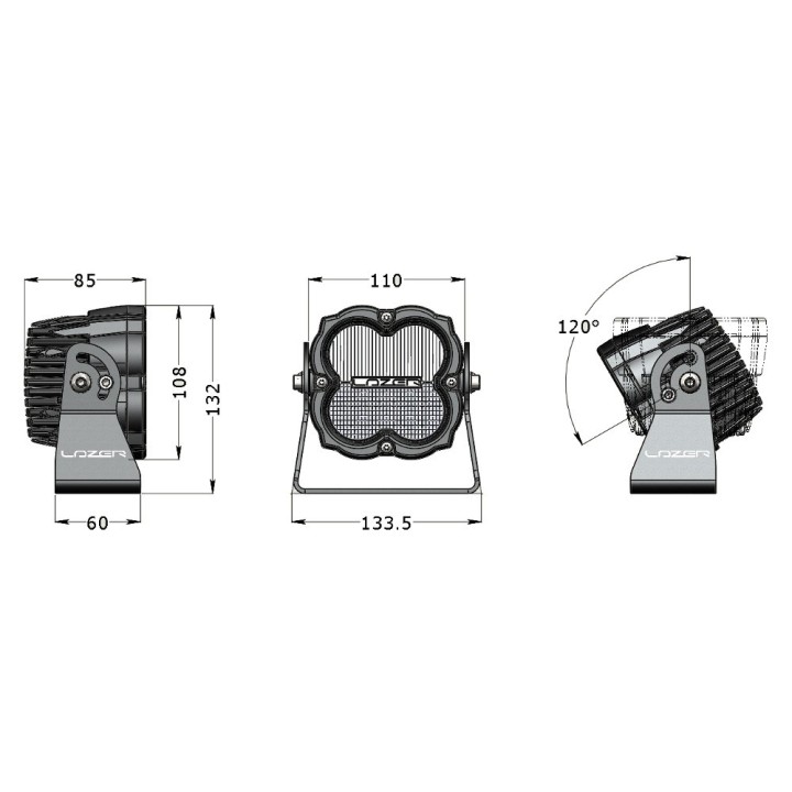 Lampa robocza LED LAZER Utility 80