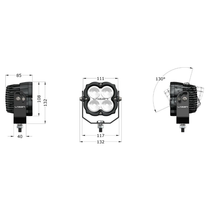 Lampa robocza LED LAZER UTILITY 80 New Generation