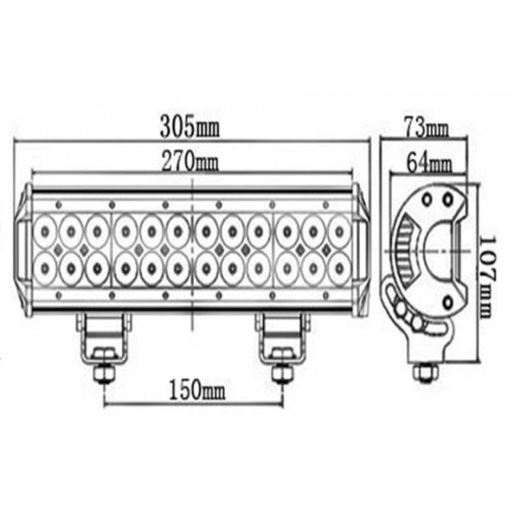 Panel LED 2X LED LB0067