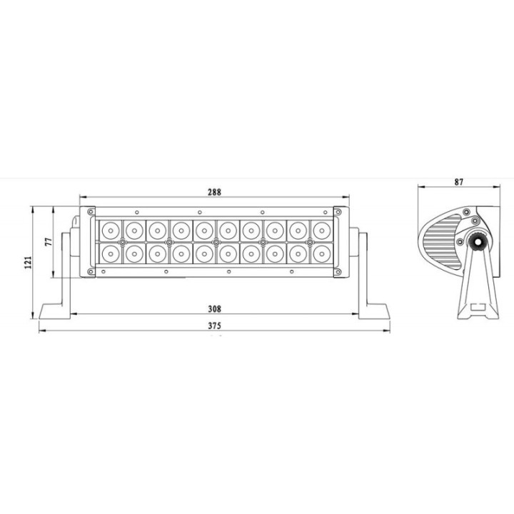 Panel LED 2X LED LB0067
