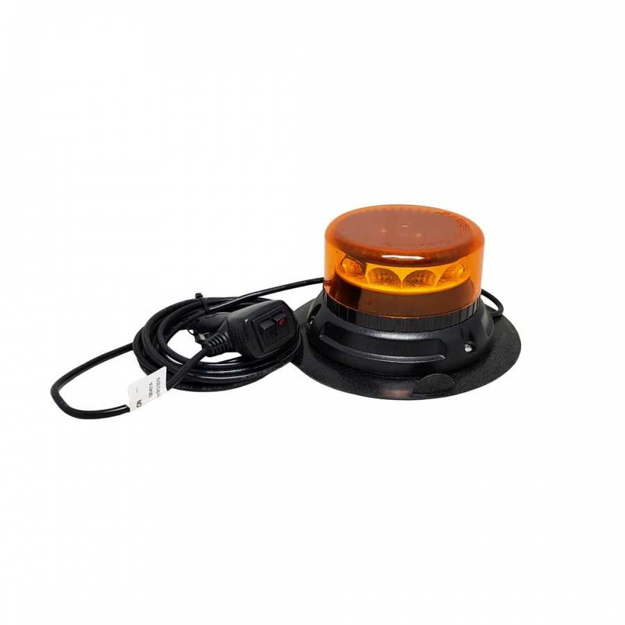 Lampa pojedyncza LED C12 MIRAGE, pomarańczowa, mocowanie magnetyczne 12/24V, R65