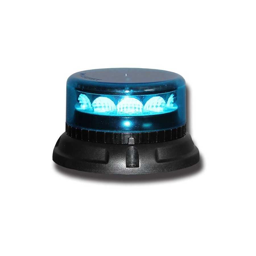 Lampa pojedyncza LED C12 MIRAGE, niebieska, mocowanie 3-pkt 12/24V, R65