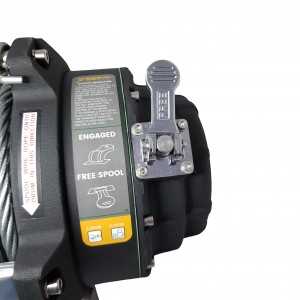 Wyciągarka PW18000 24V, bez liny stalowej, z prowadnicą rolkową