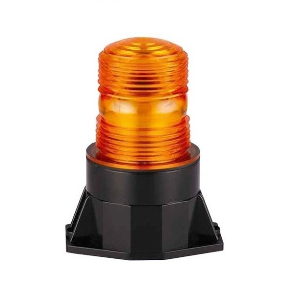 Pojedyncza lampa stroboskopowa, 10-30V, mocowanie 2pkt, pomarańczowa
