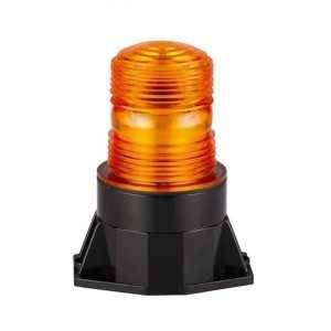 Pojedyncza lampa stroboskopowa, 10-30V, mocowanie 2pkt, pomarańczowa