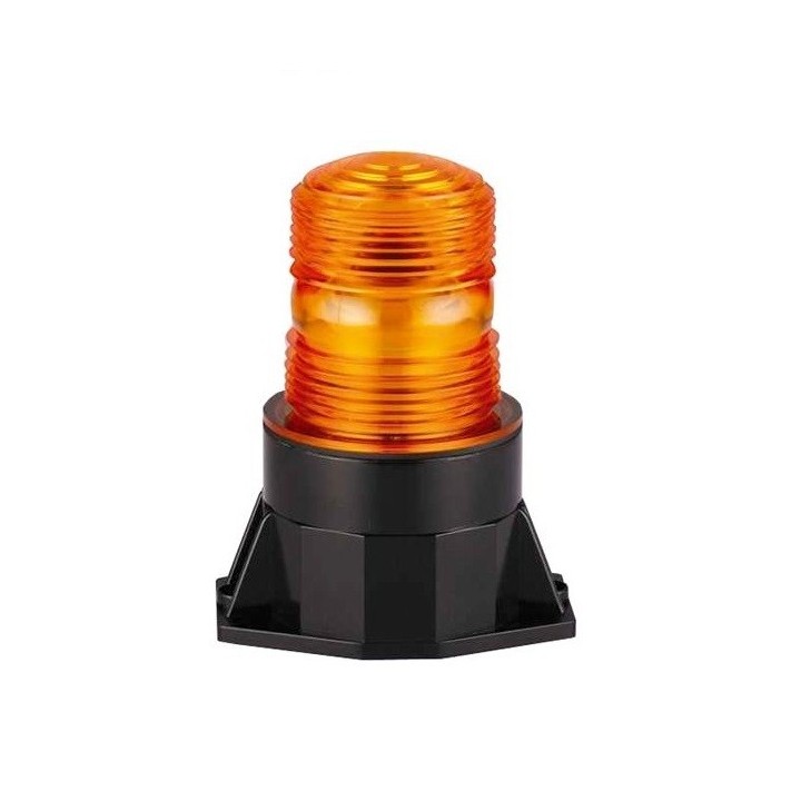 Pojedyncza lampa stroboskopowa, 10-30V, mocowanie 2pkt, pomarańczowa