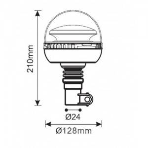Lampa błyskowa LED R65 R10 flex 12/24V L1406-ALR-2