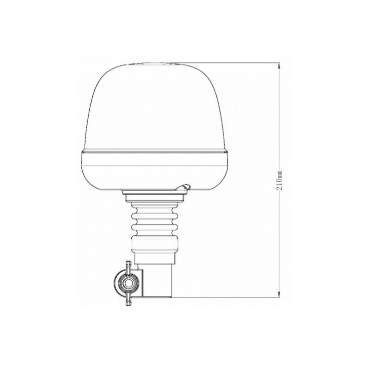 Lampa błyskowa 28W 10x LED trzpień 7 błysków