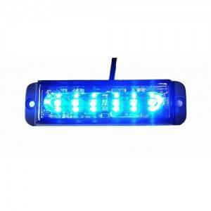 Lampa strobo 6 LED blue R10 R65