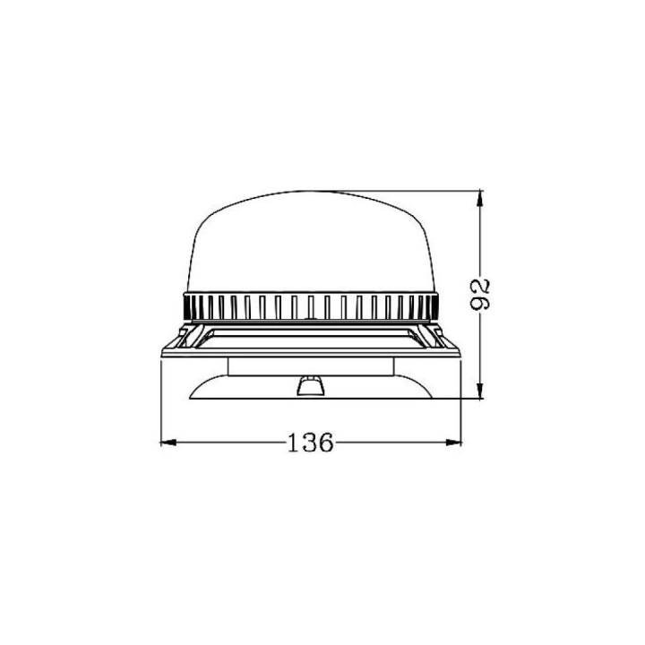Lampa błyskowa OPTI 36x LED magnes