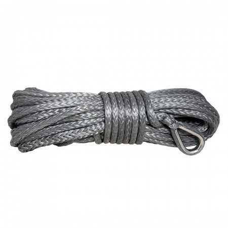 Violet rope 9 mm x 25 m. with thimble and loop, MBL 8.5T