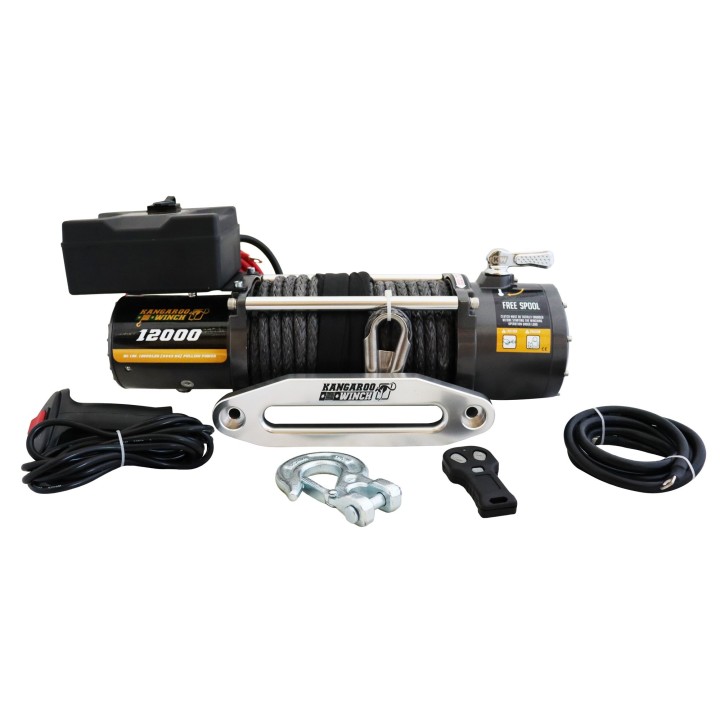 Wyciągarka PW12000 24V z liną syntetyczną