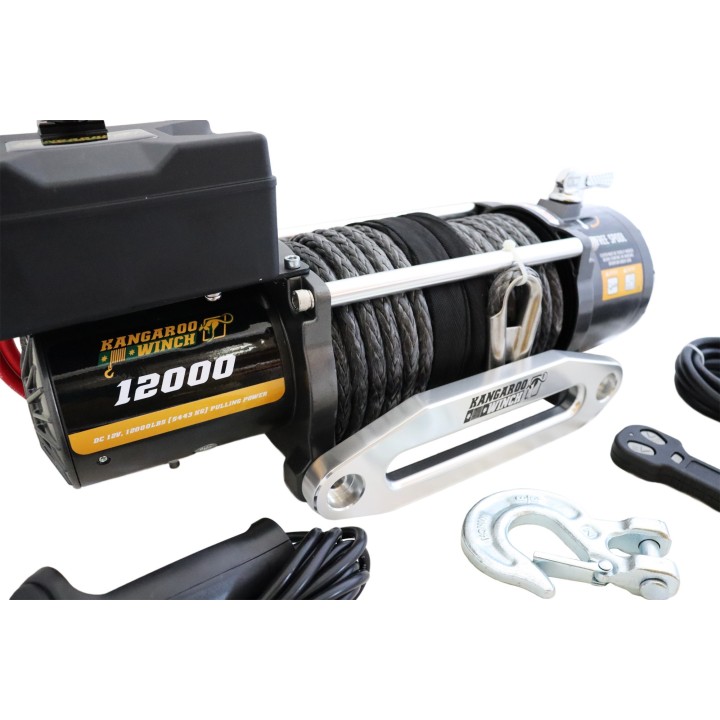 Wyciągarka PW12000 24V z liną syntetyczną