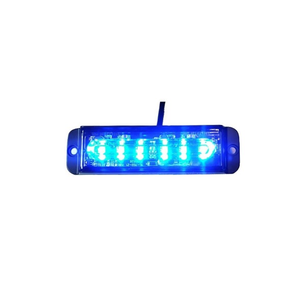 Lampa kierunkowa MicroLED F6  pomarańczowa , powierzchniowa, 12/24V, R65