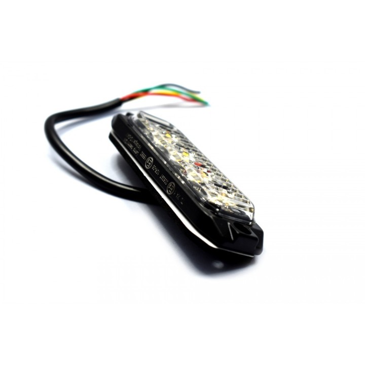 Lampa kierunkowa MicroLED F6  pomarańczowa , powierzchniowa, 12/24V, R65