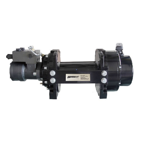 Wyciągarka hydrauliczna PWH10000 PRO EN14492-1 z liną stalową, hakiem i napinaczem