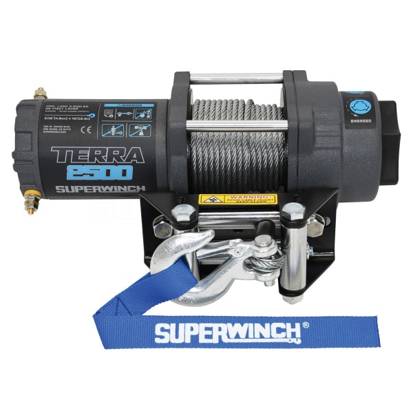 Terra 2500 12V Wire Rope Winch