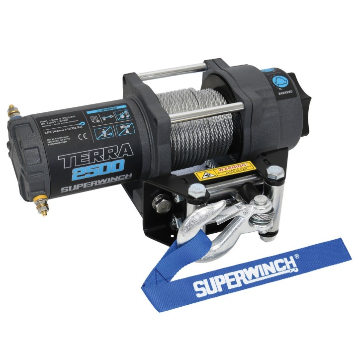 Terra 2500 12V Wire Rope Winch