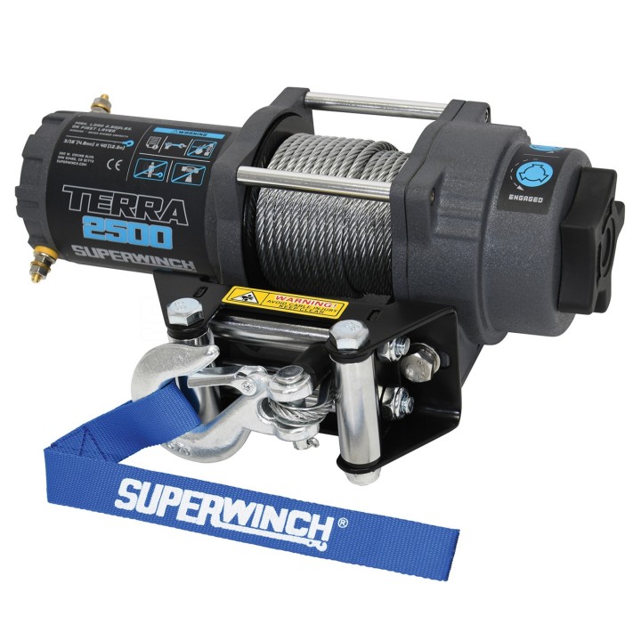 Terra 2500 12V Wire Rope Winch