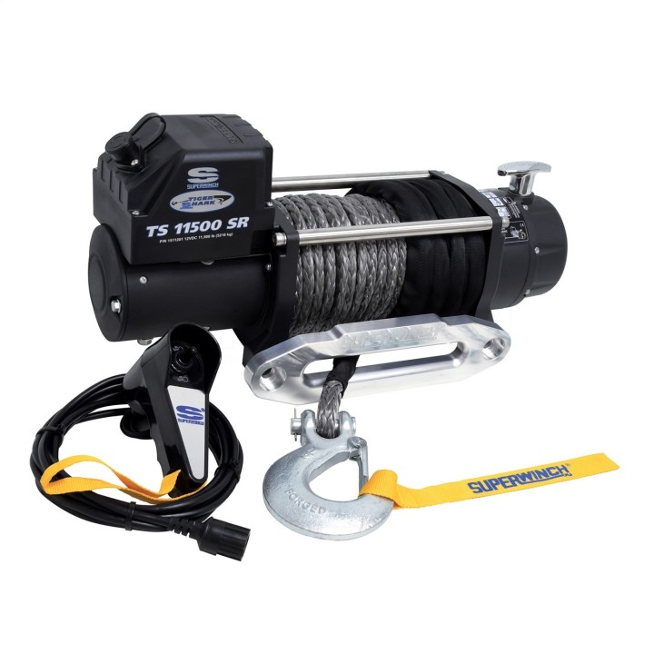 Superwinch TigerShark 11500 12V with synthetic rope