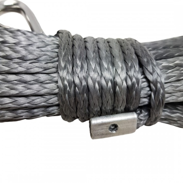 Lina syntetyczna 5 mm x 15 m, Gray z kauszą, MBL  2,9T