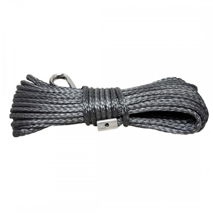 Lina syntetyczna 5 mm x 15 m, Gray z kauszą, MBL  2,9T