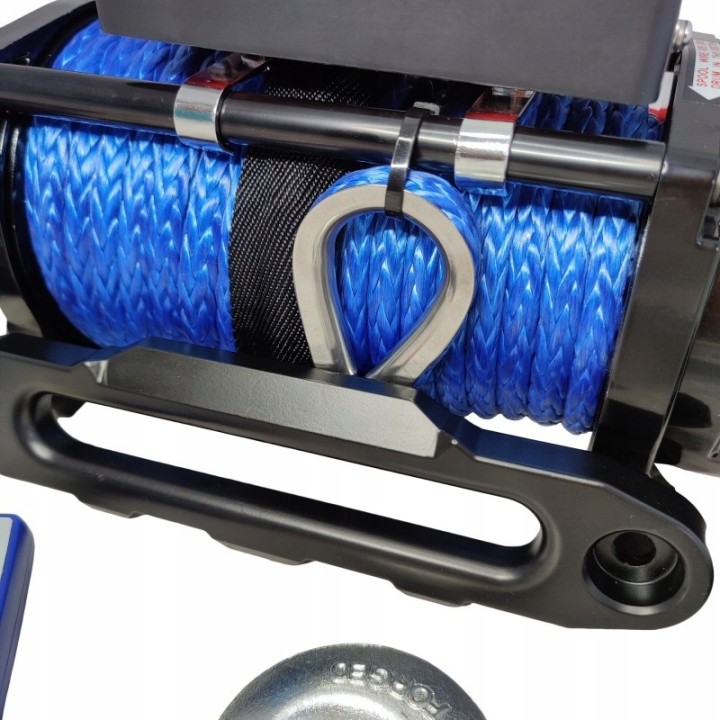 Wyciągarka elektryczna samochodowa W12000SR 12V z liną syntetyczną