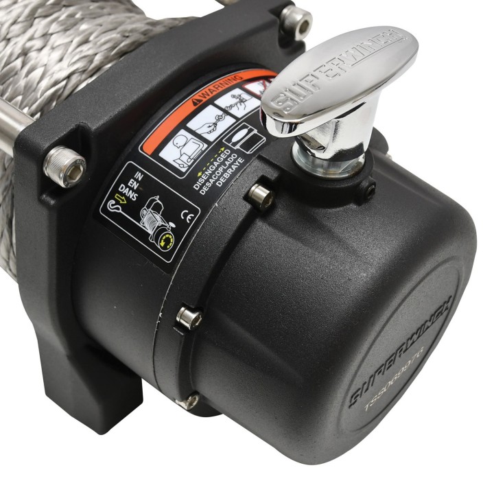 Superwinch TigerShark 9500 12V with synthetic rope