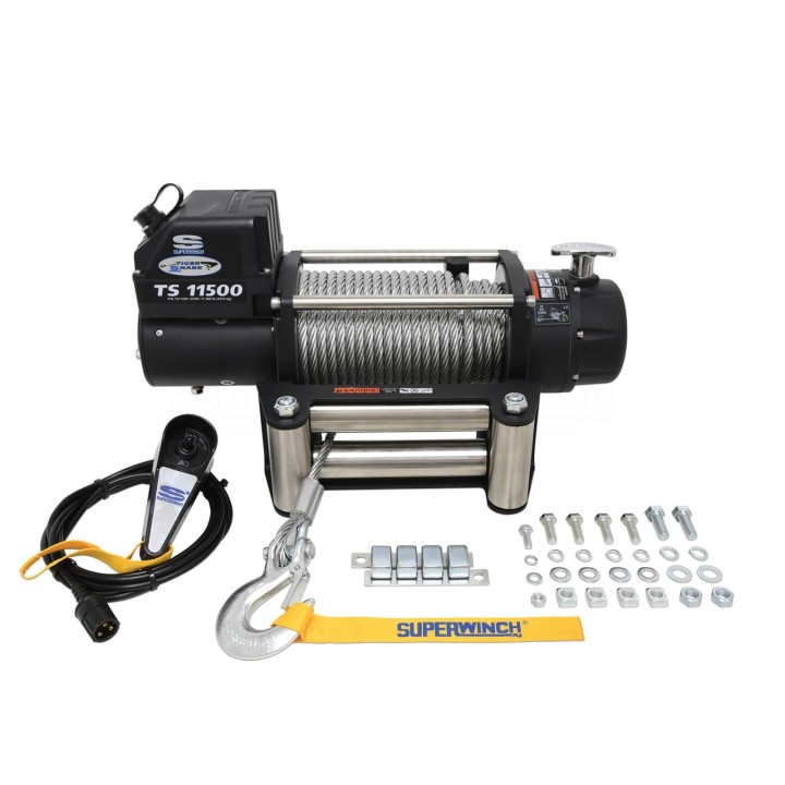 Superwinch TigerShark 11500 12V Seilwinde mit Stahlseil