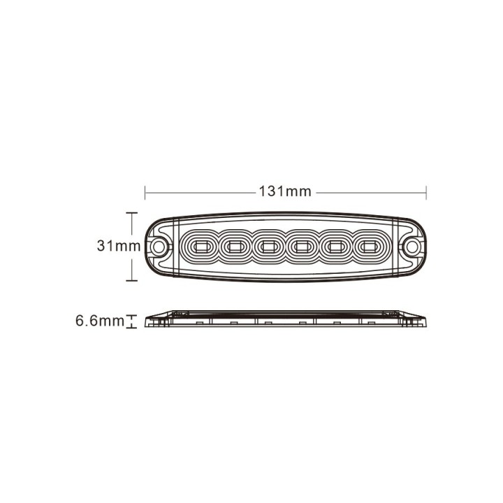 Lampa kierunkowa LED k6 20W,12/24V, R65, R10