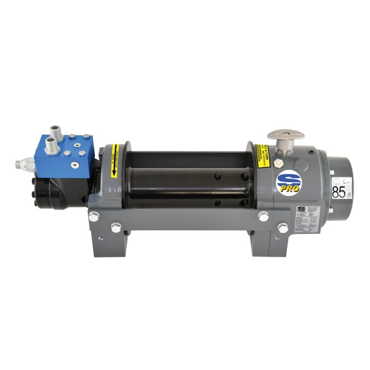 Hydraulic winch Superwinch H8P-PRO with a long drum