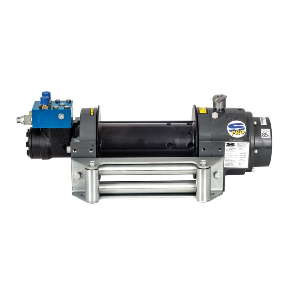Hydraulic winch Superwinch H10P-PRO with a long drum