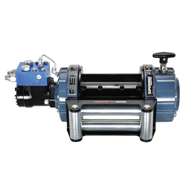 Wyciągarka hydrauliczna SI8000 PRO EN 14492-2 sprzęgło manualne, krótki bęben, prowadnica rolkowa