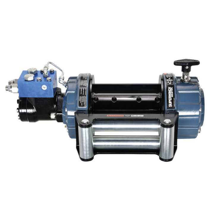 Wyciągarka hydrauliczna Superwinch SI8000 PRO sprzęgło manualne, krótki bęben, prowadnica rolkowa