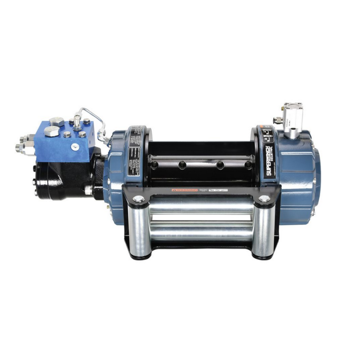 Wyciągarka hydrauliczna Superwinch SI8000 PRO sprzęgło pneumatyczne, krótki bęben, prowadnica rolkowa