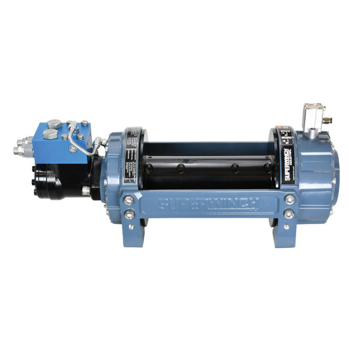 Wyciągarka hydrauliczna SI8000 PRO EN 14492-2 sprzęgło pneumatyczne, prowadnica rolkowa