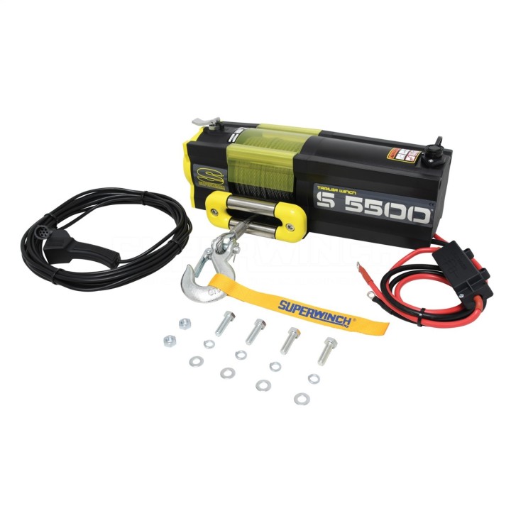 Superwinch S5500 with synthetic rope 12V