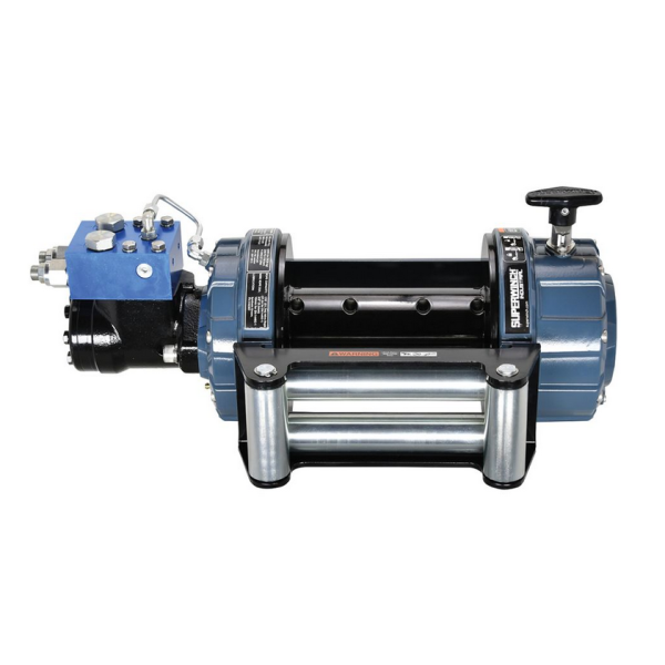 Wyciągarka hydrauliczna SI10000 PRO EN 14492-2 sprzęgło manualne, krótki bęben, prowadnica rolkowa