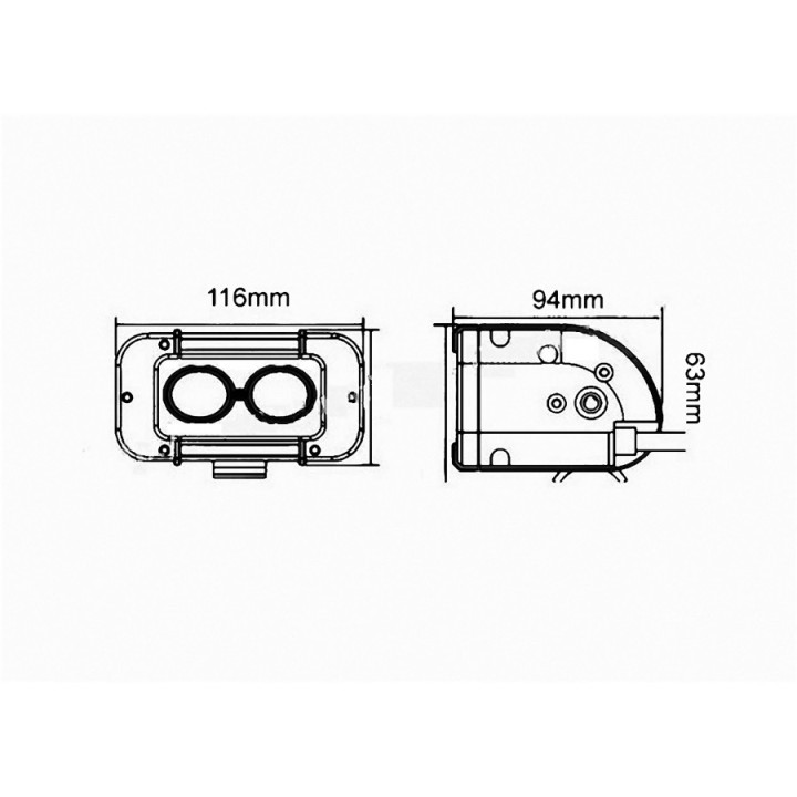 Panel LED 1X 2 LED, 12W, 620 lm, 500mm, 12/24V