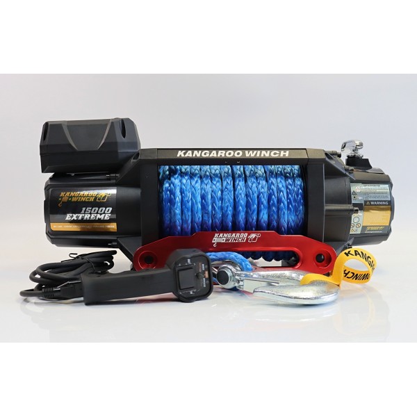 Kangaroowinch electric winch K15000 Extreme HD 12V Synthetic Rope