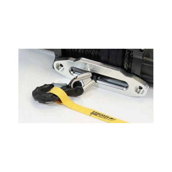 Winch hook Clevis for winch up to 14000 lbs black
