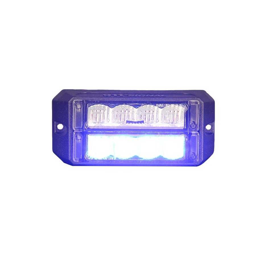 Lampa kierunkowa MicroLED C4D WASP, 2 rzędy, niebieska , powierzchniowa, 12/24V, R65