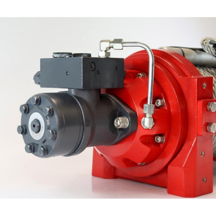 Hydraulische Winde PWH15000 PRO EN14492-1 mit Spanner, Drahtseil und Haken