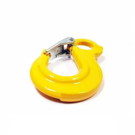 Hak oczkowy z zabezpieczeniem WLL1.12T MBL 4.48T żółty