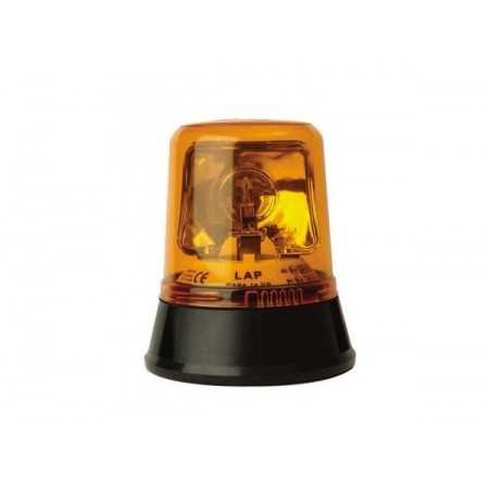 Pojedyncza lampa rotatorowa LAP 254, 12V, mocowanie 3 pkt., pomarańczowa, R65