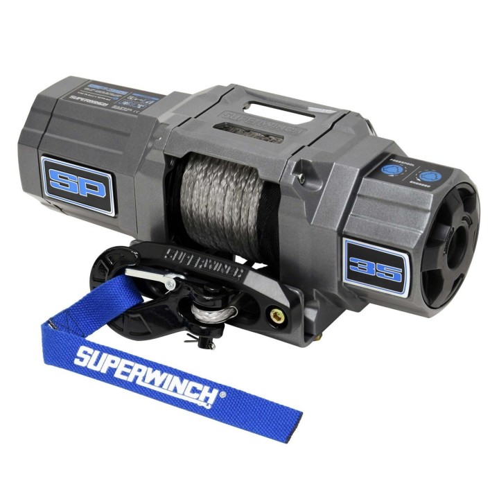 Superwinch SP 35 winch with a synthetic rope