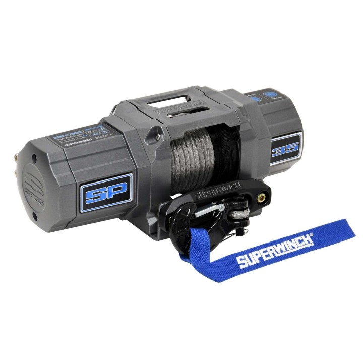 Superwinch SP 35 winch with a synthetic rope