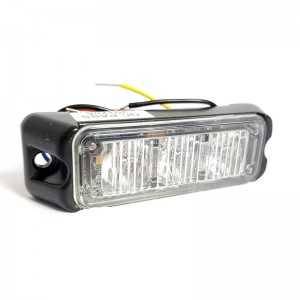 Lampa kierunkowa Haztec 3x LED 12/24V niebieska wbudowany flaszer, R65