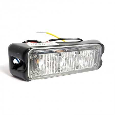 Lampa kierunkowa Haztec 3x LED 12/24V niebieska wbudowany flaszer, R65