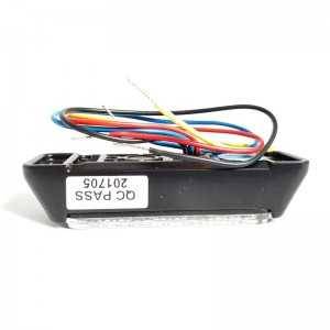 Lampa kierunkowa Haztec 3x LED 12/24V niebieska wbudowany flaszer, R65